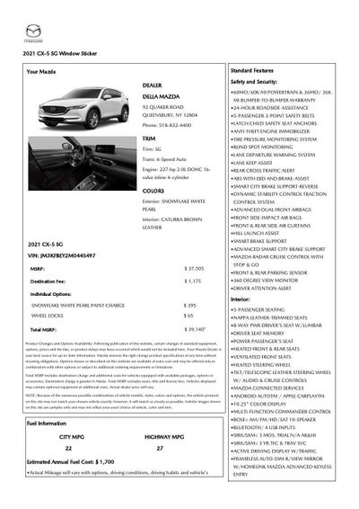 2021 Mazda Mazda CX-5 Signature