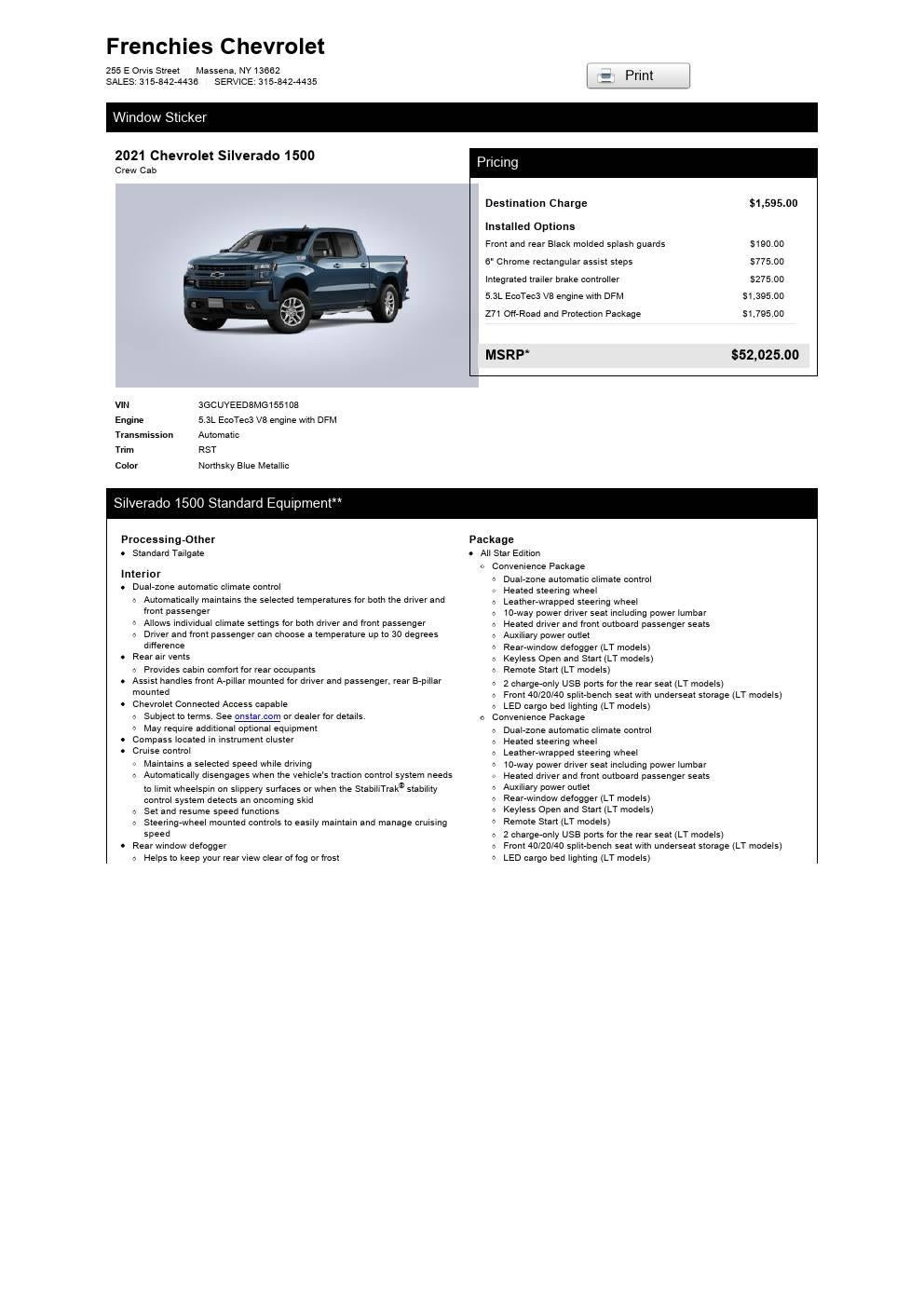 2021 Chevrolet Silverado 1500 RST