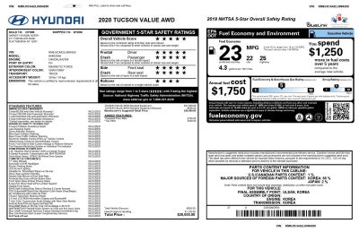 2020 Hyundai Tucson Value