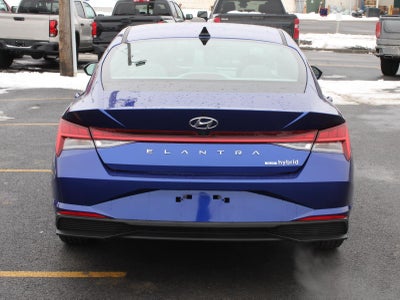 2022 Hyundai Elantra Hybrid Blue