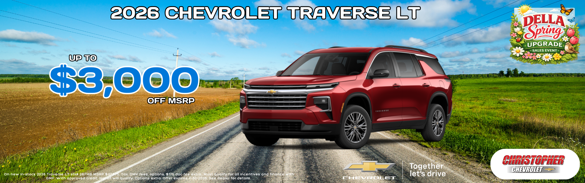 2026 Chevy Traverse for sale