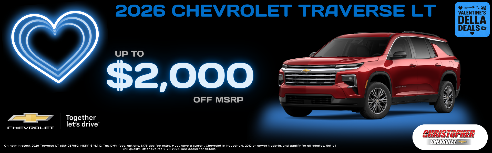 2026 Chevy Traverse for sale