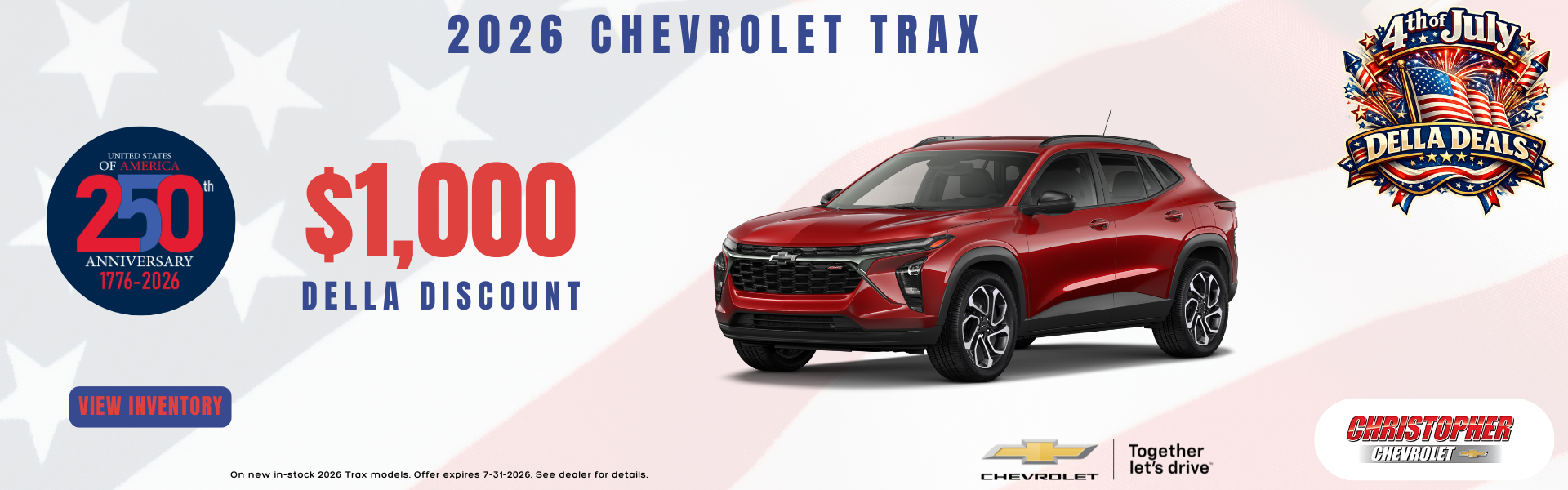 2026 Chevy Trax for sale in Ticonderoga, NY