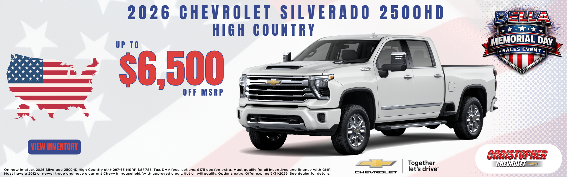 2026 Chevy 2500HD for sale in Ticonderoga, NY