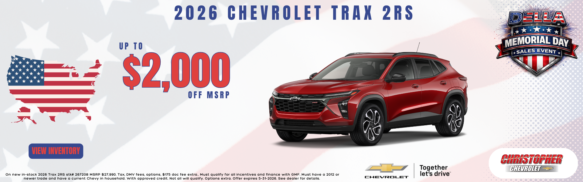 2026 Chevy Trax for sale in Ticonderoga