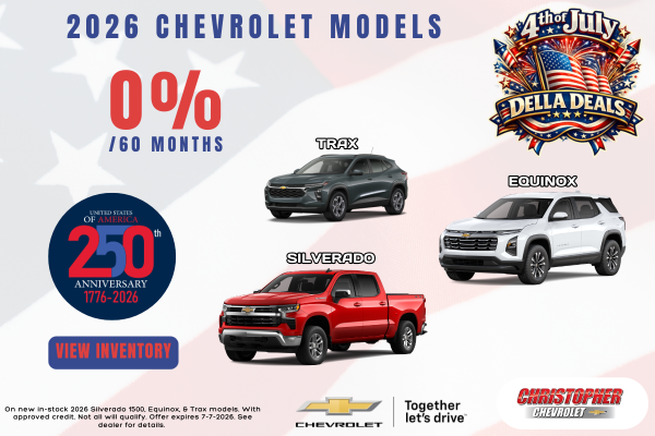 2026 Chevrolet 0% Financing Rate