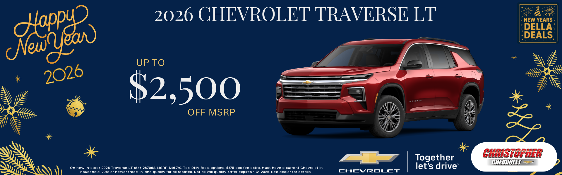 2026 Chevrolet Traverse sale in Ticonderoga, NY